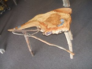 Spalted Maple Tripod Table